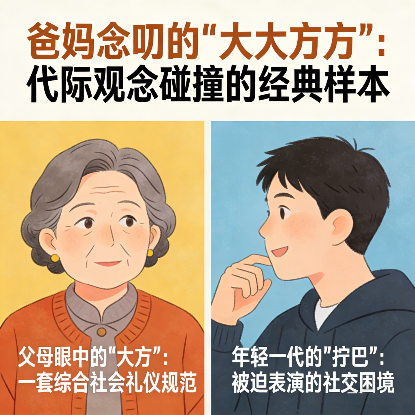 爸妈总说‘大大方方’，可我真的好累…｜这代年轻人的社交困境，被说中了！ episode artwork