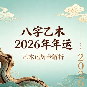 八字乙木之人及乙木各日柱2026年丙午年年运，乙丑，乙卯，乙巳，乙未，乙酉，乙亥日柱分析预测
