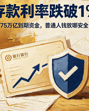 存款利率跌破1%，普通人的钱到底该往哪放？