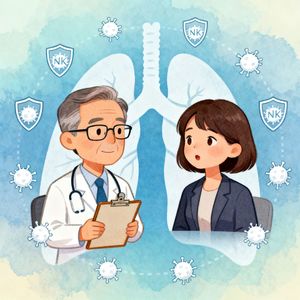 今天3分钟我们来聊聊肺癌晚期患者重生记：NK细胞带来生机
