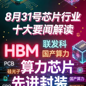 无锡集成电路大会开幕！芯片行业十大要闻解读 (0831)