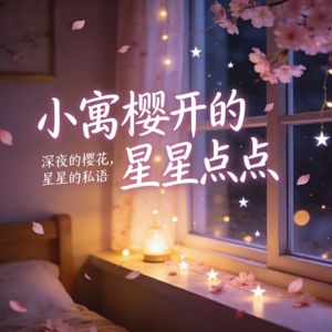 小寓樱开的星星点点