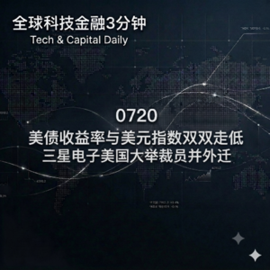 0720 美债收益率与美元指数双双走低 三星电子美国大举裁员并外迁