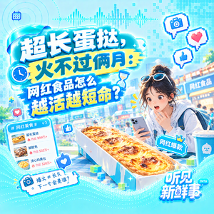 热点｜超长蛋挞，火不过俩月：网红食品怎么越活越短命