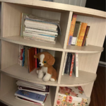 Juju and her bookshelf