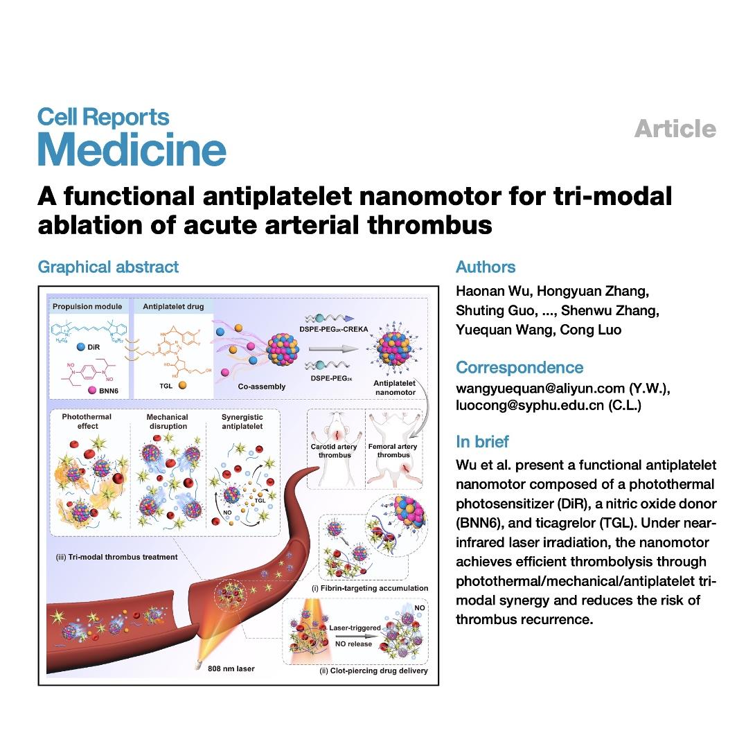 1662-Tri-Modal Antiplatelet Nanomotors for Arterial Thrombus