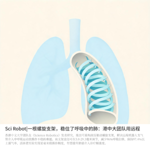 Sci Robot|一根螺旋支架:港中大团队用远程支气管手术精度提升至亚毫米