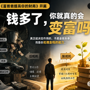 钱多了，就真的会变富吗？｜解读《富爸爸提高你的财商》开篇