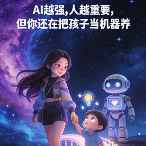 “AI越强,人越重要”,但你还在把孩子当机器养