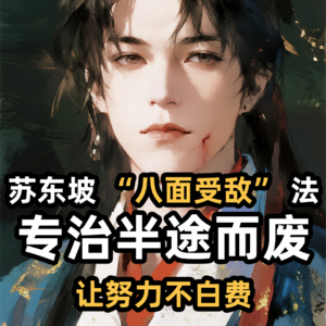 苏东坡“八面受敌”法：高效告别半途而废！