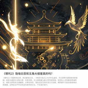 《哪吒2》中有一些元素隐喻白宫、五角大楼、绿卡和美元符号？