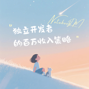 实测 NotebookLM 中文播客 - 独立开发者的百万收入策略