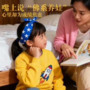 嘴上说“佛系养娃”，心里却为成绩焦虑