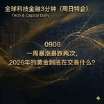 （周日特企）0906 一周暴涨暴跌两次，2026年的黄金到底在交易什么？
