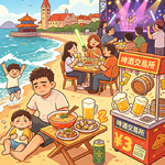 啤酒海浪小海鲜，美女沙滩演唱会！[吐槽脱口秀]
