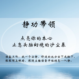 本心如如不动，要在定中感知（含定力练习带领）