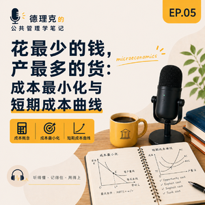 EP05|花最少的钱,产最多的货:成本最小化与短期成本曲线