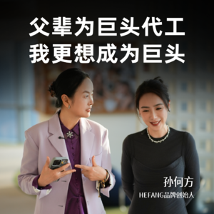 父辈为巨头代工，我更想成为巨头丨孙何方，HEFANG品牌创始人