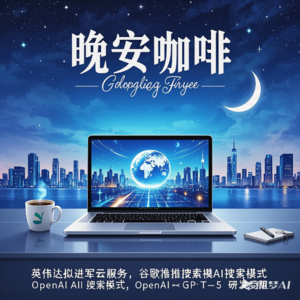 《晚安咖啡》科技夜话:英伟达拟进军云服务,谷歌推AI搜索模式,OpenAI GPT-5研发受阻