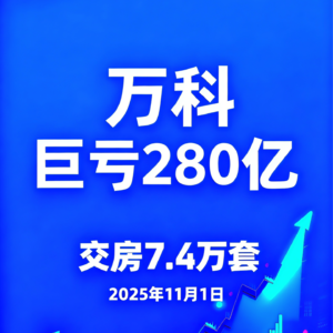 万科巨亏280亿