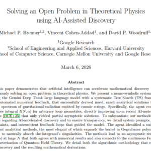论文解读：利用 AI 辅助发现解决理论物理中的悬而未决问题