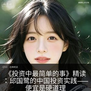 EP20 · 经典精读——《投资中最简单的事》精读:邱国鹭的中国投资实践——便宜是硬道理