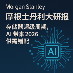 摩根士丹利大研报：存储器超级周期，AI 带来 2026 供需错配