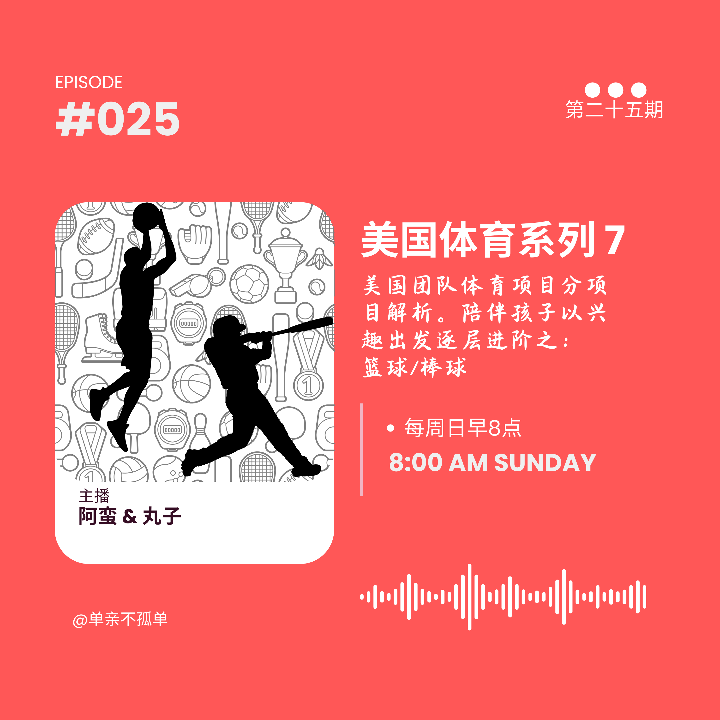 EP025 美国体育系列 7 篮球/棒球 episode artwork