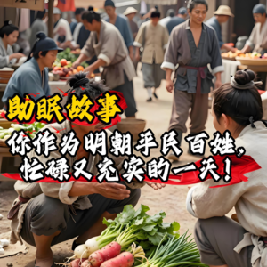 助眠故事：你作为明朝平民百姓，忙碌又充实的一天！