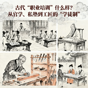 古代“职业培训”什么样？从官学、私塾到工匠的“学徒制”