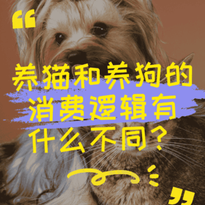 养猫和养狗的消费逻辑有什么不同？