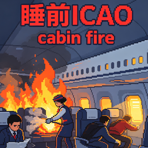 「睡前ICAO」全英文聊聊客舱火情