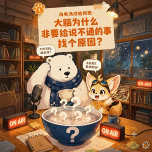 Vol.24【情绪】海龟汤成瘾指南：大脑为什么非要给说不通的事找个原因？