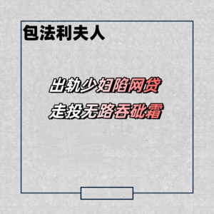 包法利夫人:出轨少妇陷网贷 走投无路吞砒霜