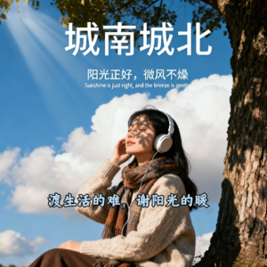 城南城北：NO.260003《渡生活的难，谢阳光的暖》