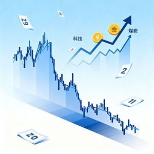 2026.8.24 科技板块放量大跌，黄金煤炭银行逆势走强