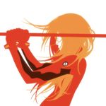 橙色长发的渔民