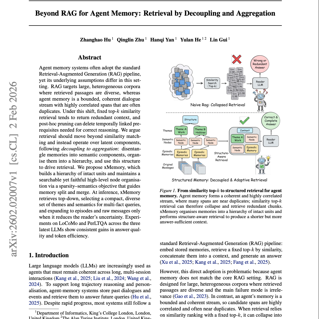 【第539期】xMemory：超越RAG的智能体解耦与聚合存储系统