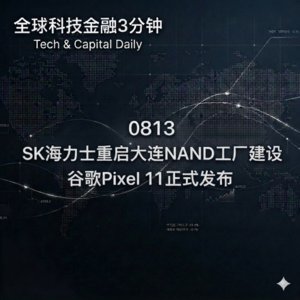 0813 SK海力士重启大连NAND工厂建设 谷歌Pixel 11正式发布