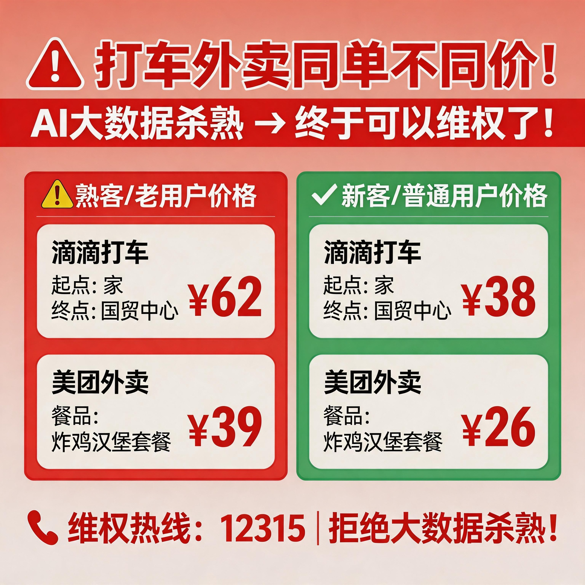 打车外卖同单不同价！Ai大数据杀熟终于可以维权了 episode artwork