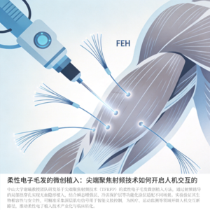 柔性电子毛发的微创植入：尖端聚焦射频技术如何开启人机交互的新纪元
