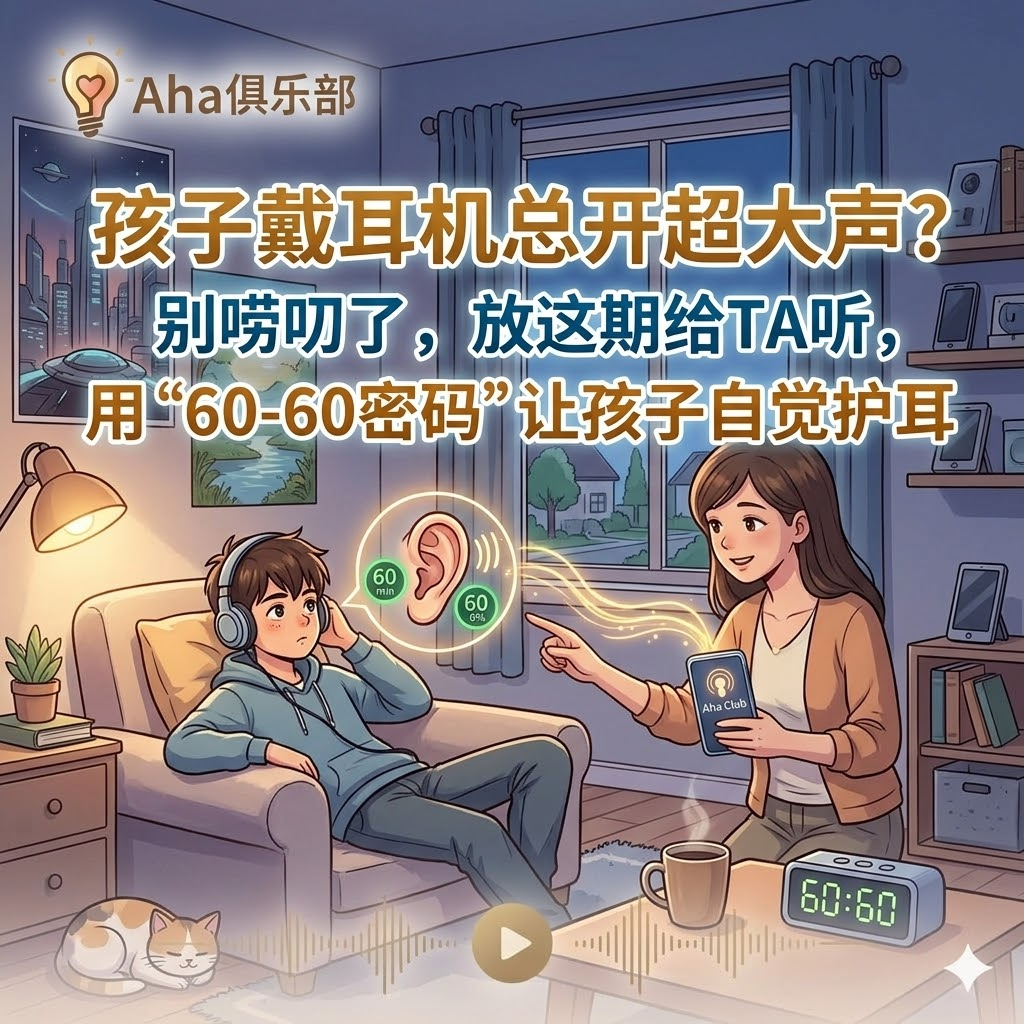 Vol1.5【百科】 孩子戴耳机总开超大声？别唠叨了，放这期给TA听，用“60-60密码”让孩子自觉护耳 episode artwork