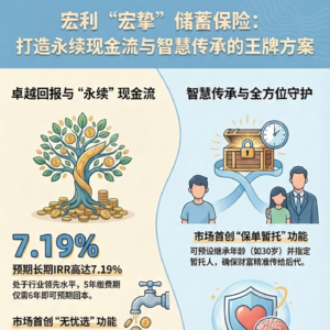 13.以宏挚GS为代表的宏利王牌储蓄险