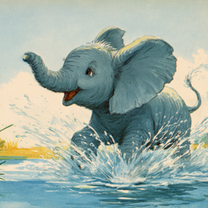Elephant and the Moving River | 小象和流动的河流 | 英中双语故事