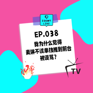 038.我为什么觉得麦琳,不该单独推到前台被谩骂?