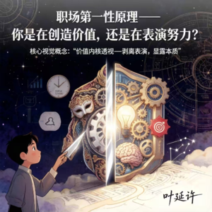 《启程向内看》-职场的第一性原理(是价值;不是努力)