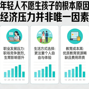为什么年轻人不愿生孩子？