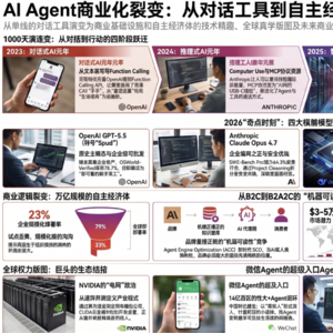 前瞻钱瞻 496. AI Agent商业化裂变：从对话工具到自主经济体的1000天