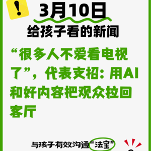 3月10日“很多人不爱看电视了”，代表支招：用AI和好内容把观众拉回客厅