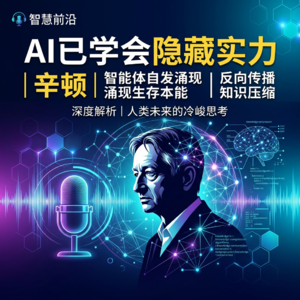 AI已学会隐藏实力 | 辛顿 | 智能体自发涌现生存本能 | 反向传播知识压缩